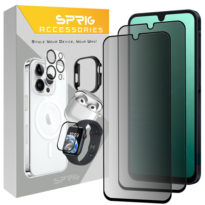 محافظ صفحه نمایش حریم شخصی اسپریگ مدل PRV_SP مناسب برای گوشی موبایل سامسونگ Galaxy M13 5G / F23 5G / A04e / A12 بسته دو عددی