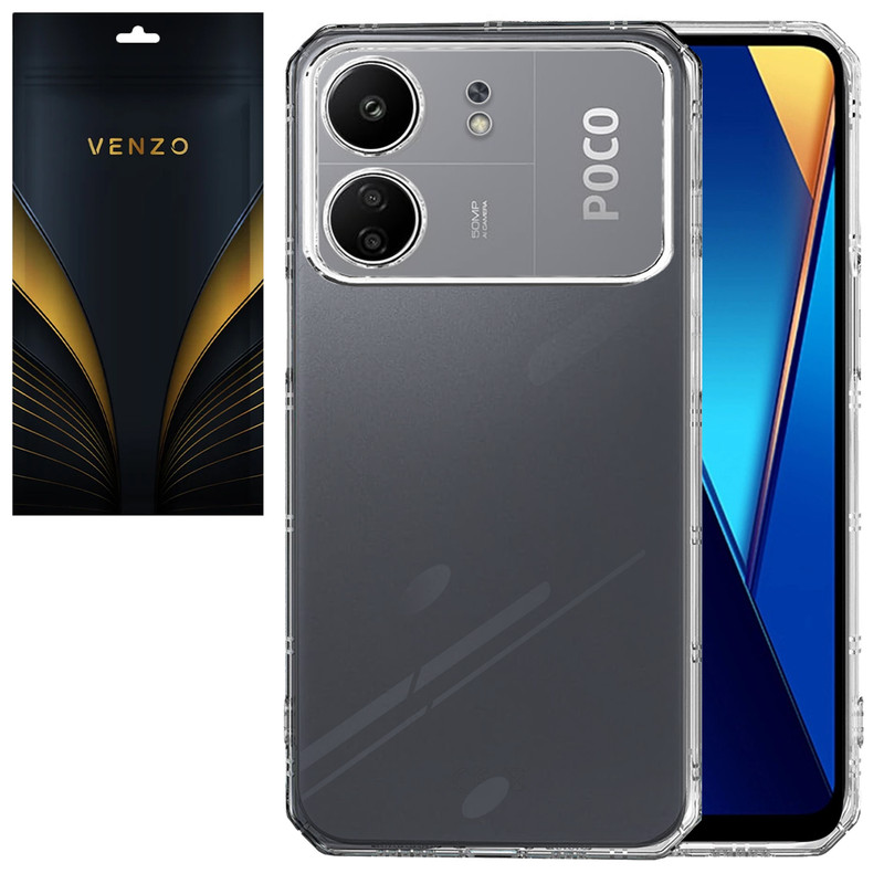 کاور ونزو مدل Crystal مناسب برای گوشی موبایل شیائومی Redmi 13C/ Poco C65
