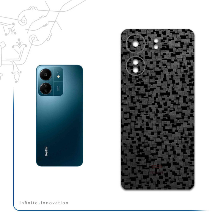 برچسب پوششی ماهوت مدل Black-Silicon مناسب برای گوشی موبایل شیائومی Redmi 13C