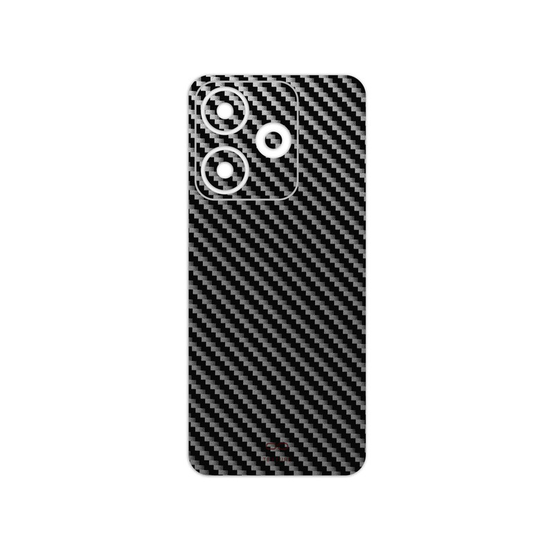 برچسب پوششی ماهوت مدل Glossy-Silver-Fiber مناسب برای گوشی موبایل شیائومی Redmi 13x