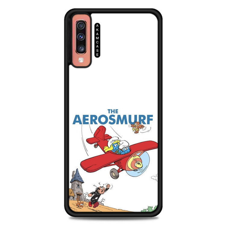 کاور آکام مدل AMC-WSGA70-SMURFS-23 مناسب برای گوشی موبایل سامسونگ Galaxy A70