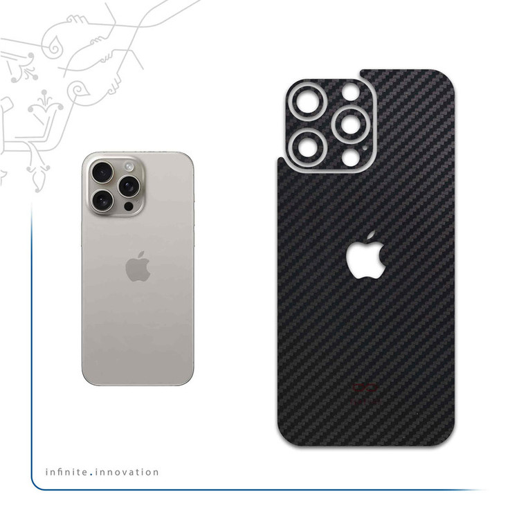 برچسب پوششی ماهوت مدل Carbon-Fiber مناسب برای گوشی موبایل اپل iPhone 15 Pro Max