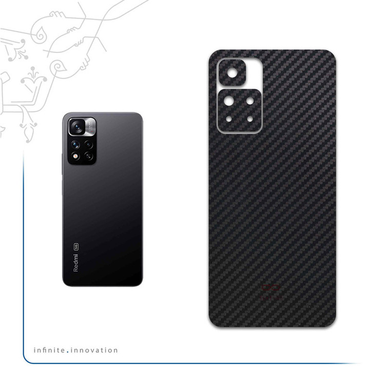 برچسب پوششی ماهوت مدل Carbon-Fiber مناسب برای گوشی موبایل شیائومی Redmi Note 11 Pro Plus 5G