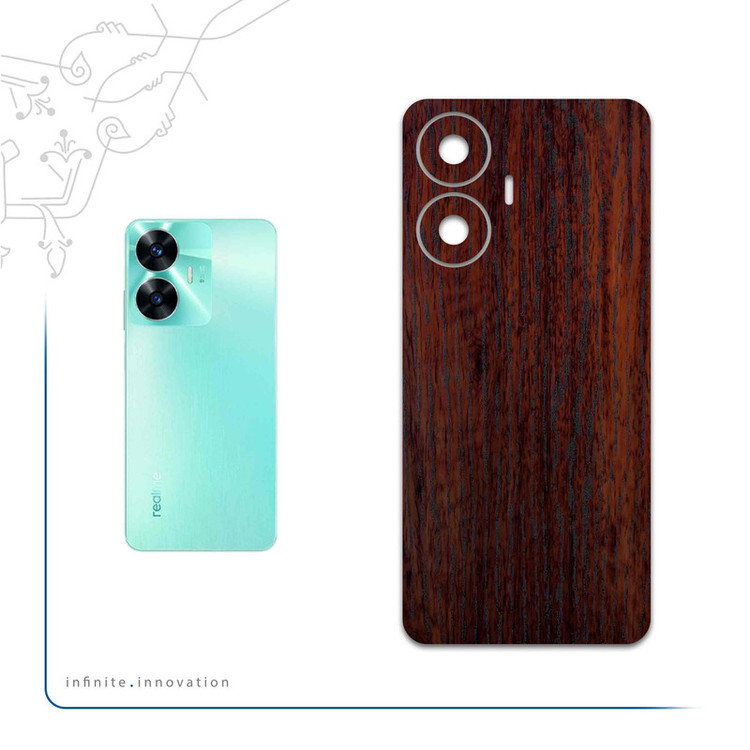 برچسب پوششی ماهوت مدل Red-Wood مناسب برای گوشی موبایل ریلمی C55