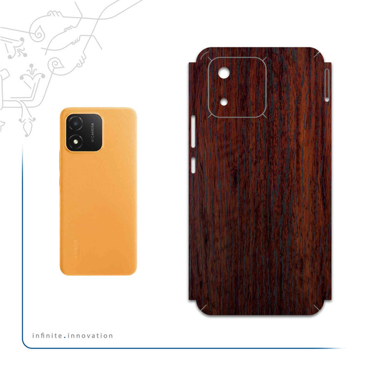 برچسب پوششی ماهوت مدل Red-Wood مناسب برای گوشی موبایل آنر X5
