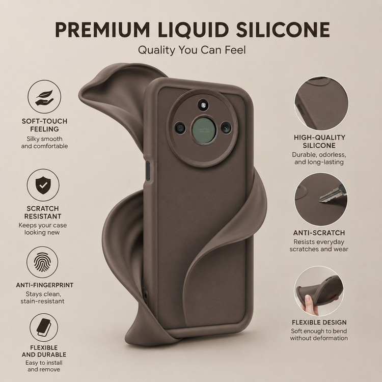 کاور گاردتک اساک مدل Silicone Puffer مناسب برای گوشی موبایل آنر Honor X9D