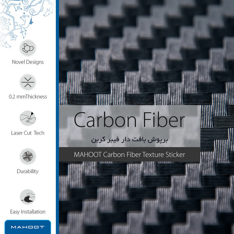 برچسب پوششی ماهوت مدل Carbon-Fiber مناسب برای گوشی موبایل شیائومی Redmi 9C NFC