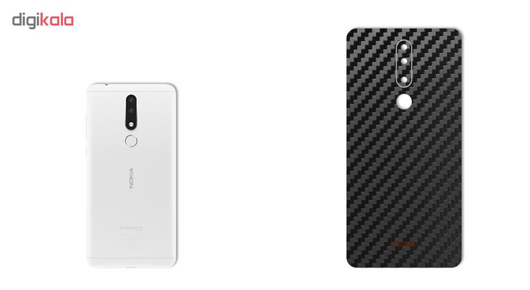 برچسب پوششی ماهوت طرح Carbon-Fiber مناسب برای گوشی موبایل نوکیا 3.1plus