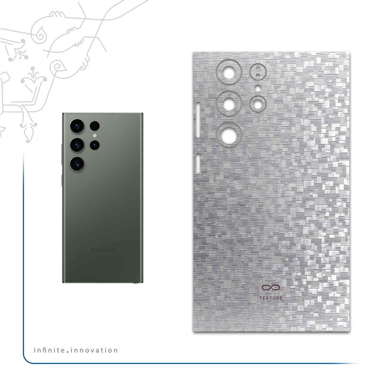 برچسب پوششی ماهوت مدل Silver-Silicon مناسب برای گوشی موبایل سامسونگ Galaxy S23 Ultra