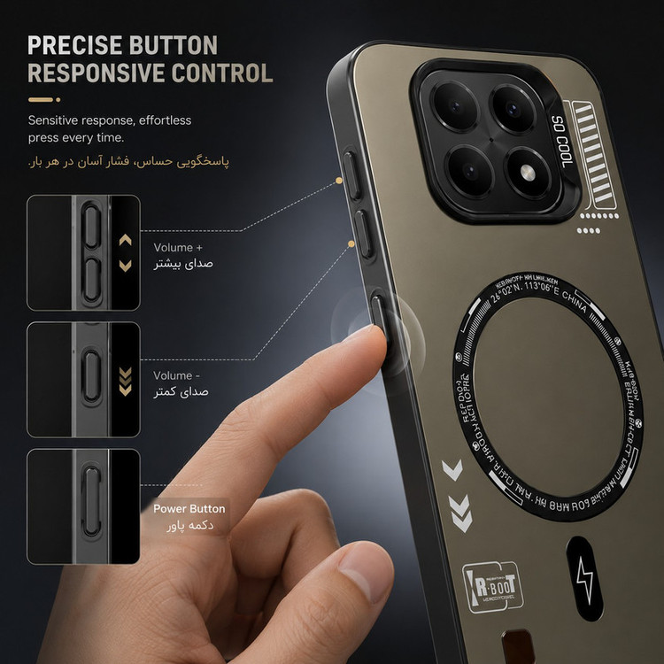 کاور گاردتک آساک مدل Socool مناسب برای گوشی موبایل شیائومی Poco M8 Pro 5G/ Note 15 Pro Plus