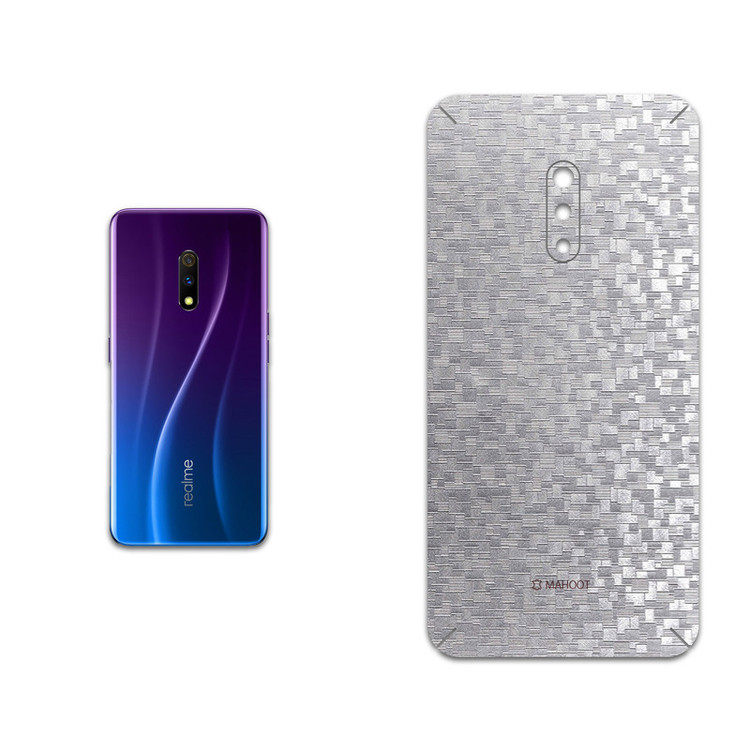 برچسب پوششی ماهوت مدل Silver-Silicon مناسب برای گوشی موبایل اپو Realme X