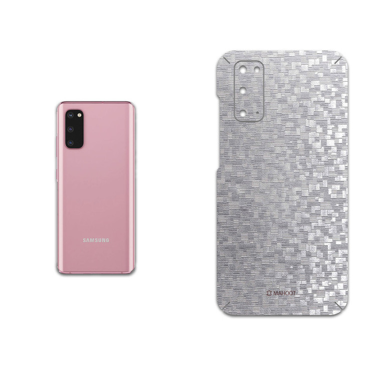 برچسب پوششی ماهوت مدل Silver-Silicon مناسب برای گوشی موبایل سامسونگ Galaxy S20