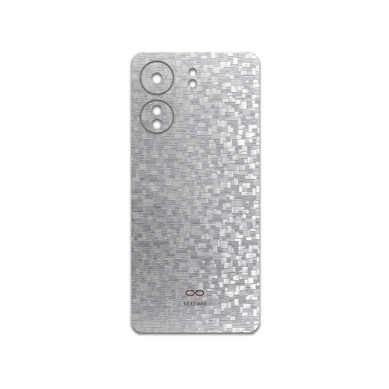 برچسب پوششی ماهوت مدل Silver-Silicon مناسب برای گوشی موبایل شیائومی Poco C65