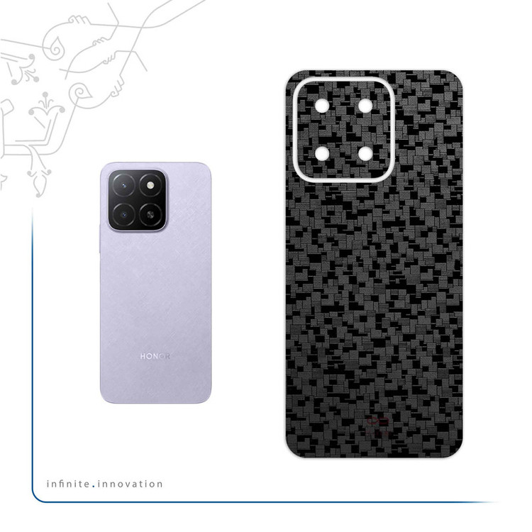 برچسب پوششی ماهوت مدل Black-Silicon مناسب برای گوشی موبایل آنر X5b Plus