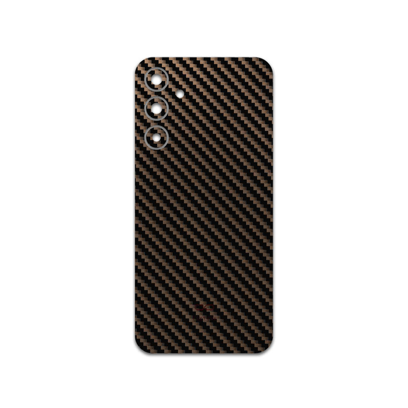 برچسب پوششی ماهوت مدل Glossy-Brown-Fiber مناسب برای گوشی موبایل سامسونگ Galaxy  A25 5G