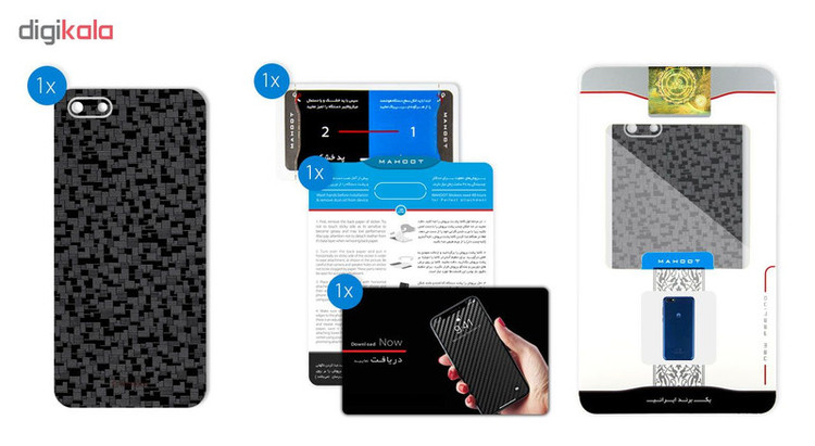 برچسب پوششی ماهوت طرح Silicon-Texture مناسب برای گوشی موبایل هوآوی Y5 Prime 2018