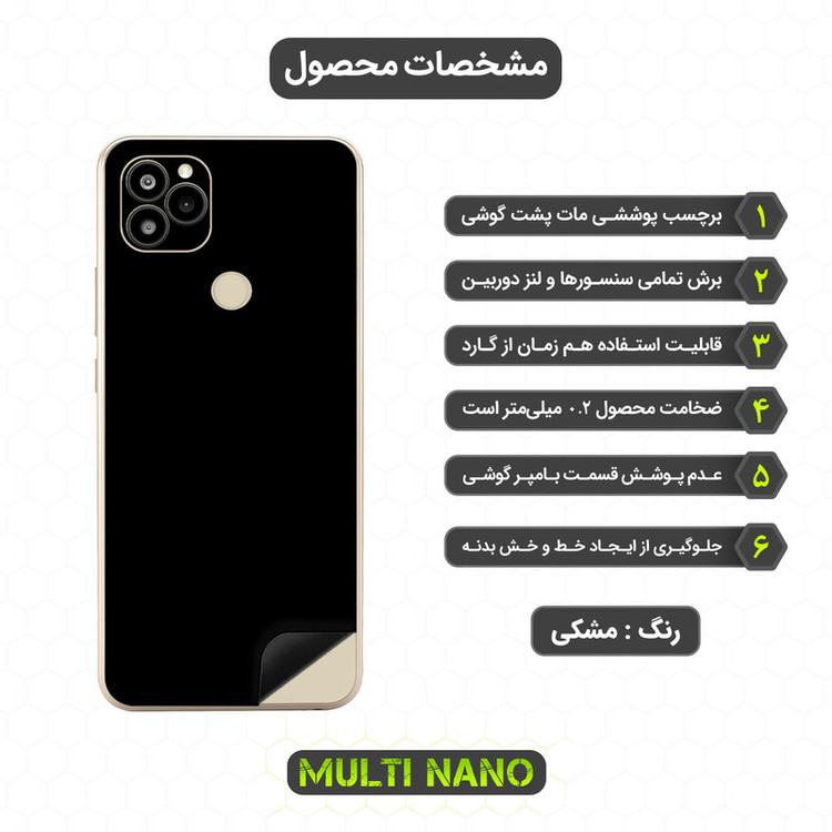 برچسب پوششی مولتی نانو مدل X-F1M مناسب برای گوشی موبایل جی پلاس Q20