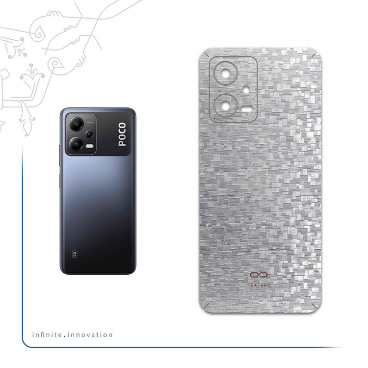 برچسب پوششی ماهوت مدل Silver-Silicon مناسب برای گوشی موبایل شیائومی Poco X5