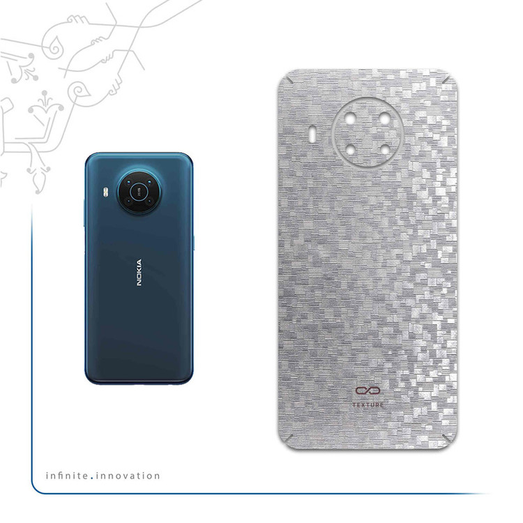 برچسب پوششی ماهوت مدل Silver-Silicon مناسب برای گوشی موبایل نوکیا X20