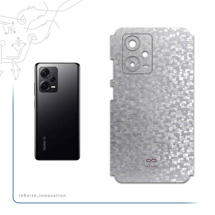 برچسب پوششی ماهوت مدل Silver-Silicon مناسب برای گوشی موبایل شیائومی Redmi Note 12 Pro Plus