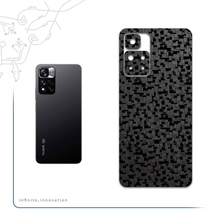 برچسب پوششی ماهوت مدل Black-Silicon مناسب برای گوشی موبایل سامسونگ Galaxy A01 Core