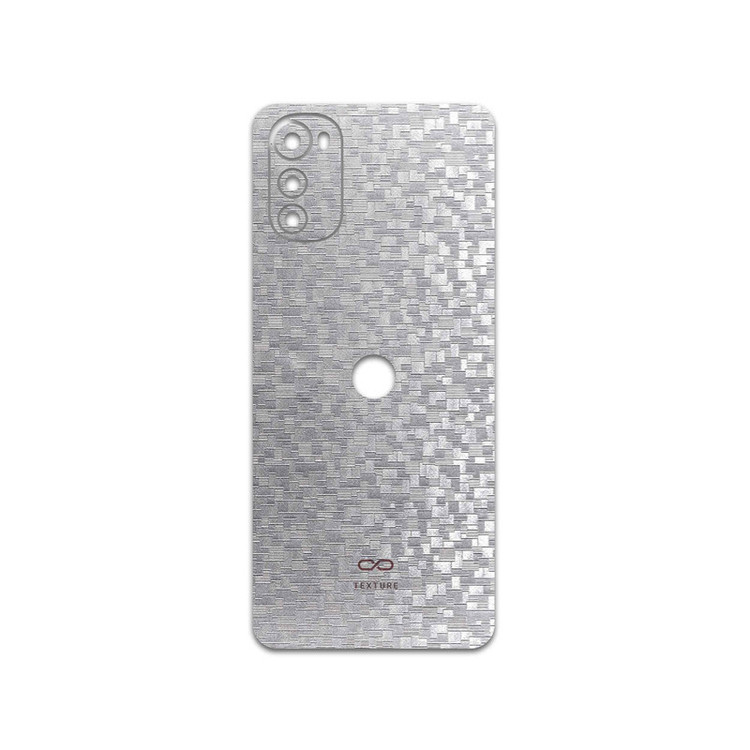 برچسب پوششی ماهوت مدل Silver-Silicon مناسب برای گوشی موبایل موتورولا Moto E32s