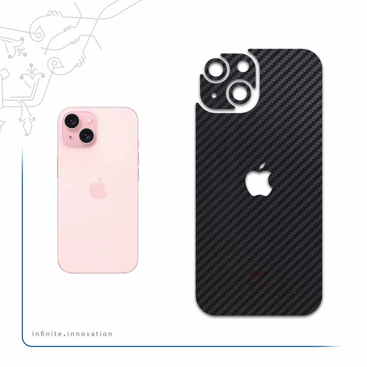 برچسب پوششی ماهوت مدل Carbon-Fiber مناسب برای گوشی موبایل اپل iPhone 15