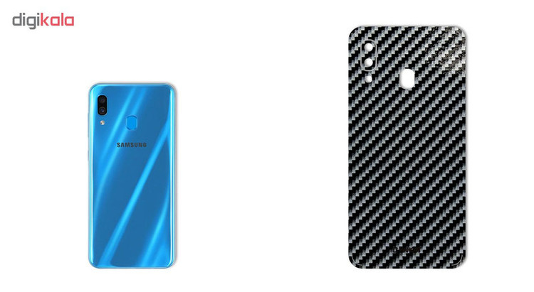 برچسب پوششی ماهوت مدل Shine-Carbon مناسب برای گوشی موبایل سامسونگ Galaxy A40