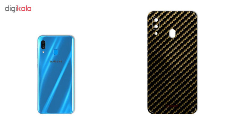 برچسب پوششی ماهوت مدل Shine-Carbon مناسب برای گوشی موبایل سامسونگ Galaxy A40