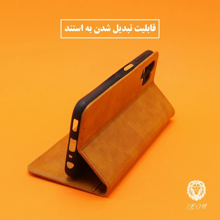 کیف کلاسوری لئون مدل Spork Yo مناسب برای گوشی موبایل شیائومی Redmi Note 14 4G