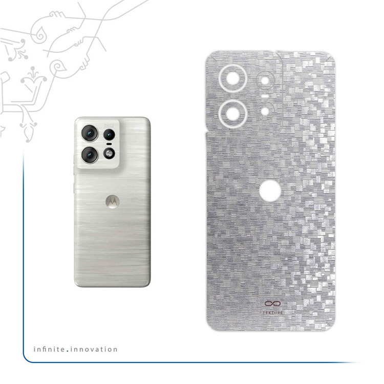 برچسب پوششی ماهوت مدل Silver-Silicon مناسب برای گوشی موبایل موتورولا Edge 50 Pro
