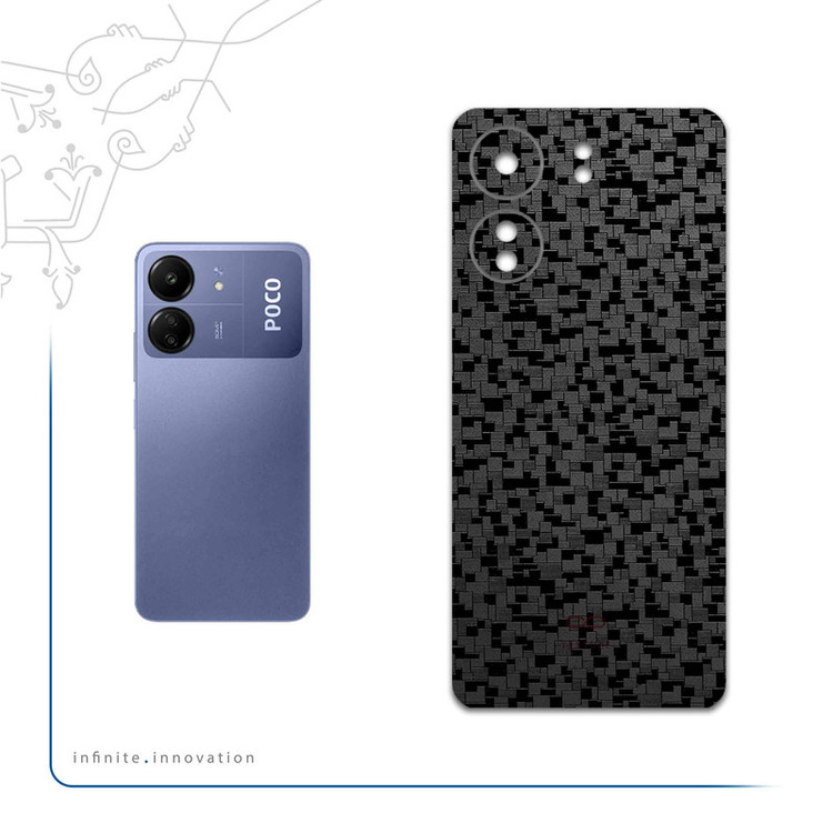 برچسب پوششی ماهوت مدل Black-Silicon مناسب برای گوشی موبایل شیائومی Poco C65