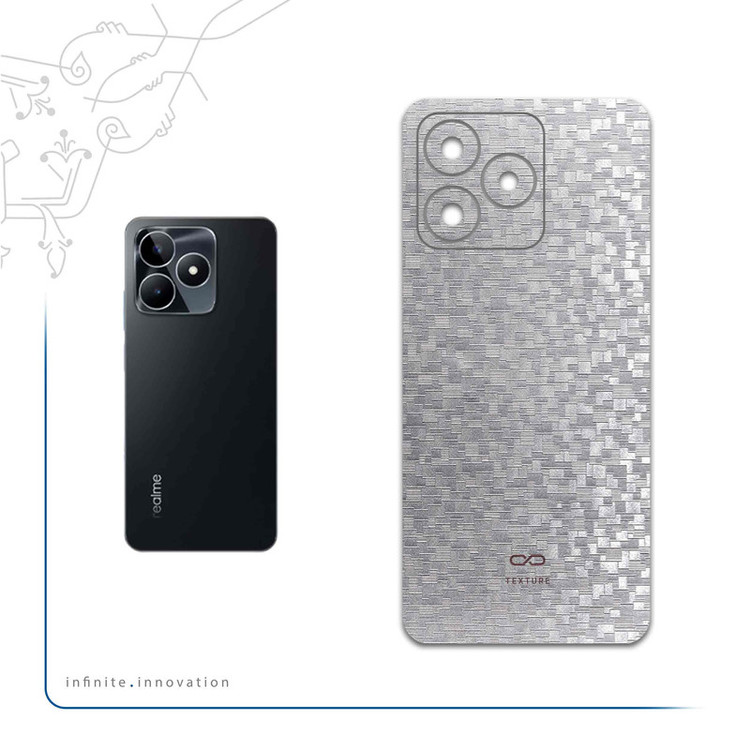 برچسب پوششی ماهوت مدل Silver-Silicon مناسب برای گوشی موبایل ریلمی C53