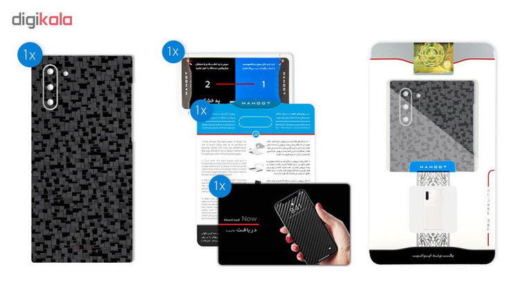برچسب پوششی ماهوت مدل Silicon-Texture مناسب برای گوشی موبایل سامسونگ Galaxy Note 10