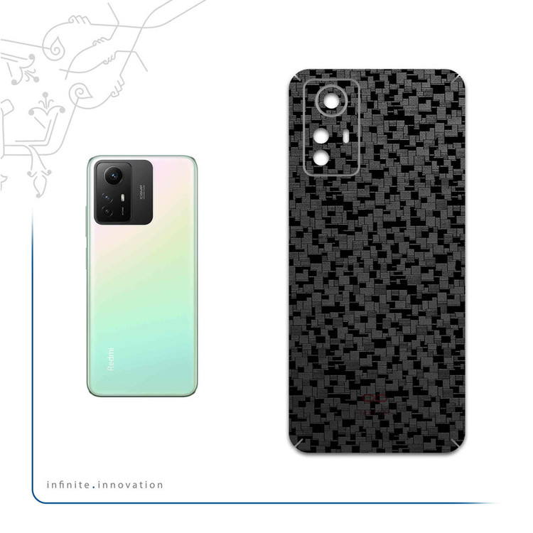 برچسب پوششی ماهوت مدل Black-Silicon مناسب برای گوشی موبایل شیائومی Redmi Note 12S
