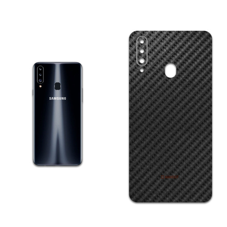 برچسب پوششی ماهوت مدل Shine-Carbon-Fiber مناسب برای گوشی موبایل سامسونگ Galaxy A20s