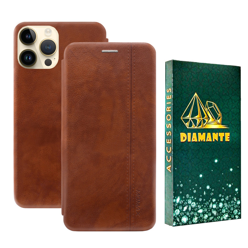 کیف کلاسوری دیامانته مدل Momi Gn مناسب برای گوشی موبایل اپل iPhone 14 Pro
