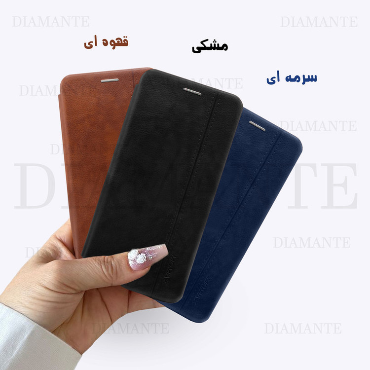 کیف کلاسوری دیامانته مدل Momi Gn مناسب برای گوشی موبایل اپل iPhone 14 Pro