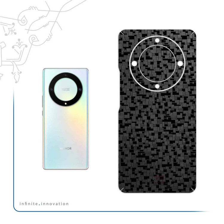 برچسب پوششی ماهوت مدل Black-Silicon مناسب برای گوشی موبایل آنر Magic 5 Lite
