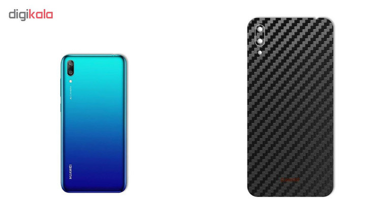 برچسب پوششی ماهوت طرح Carbon-Fiber مناسب برای گوشی موبایل هوآوی Y7 Pro 2019