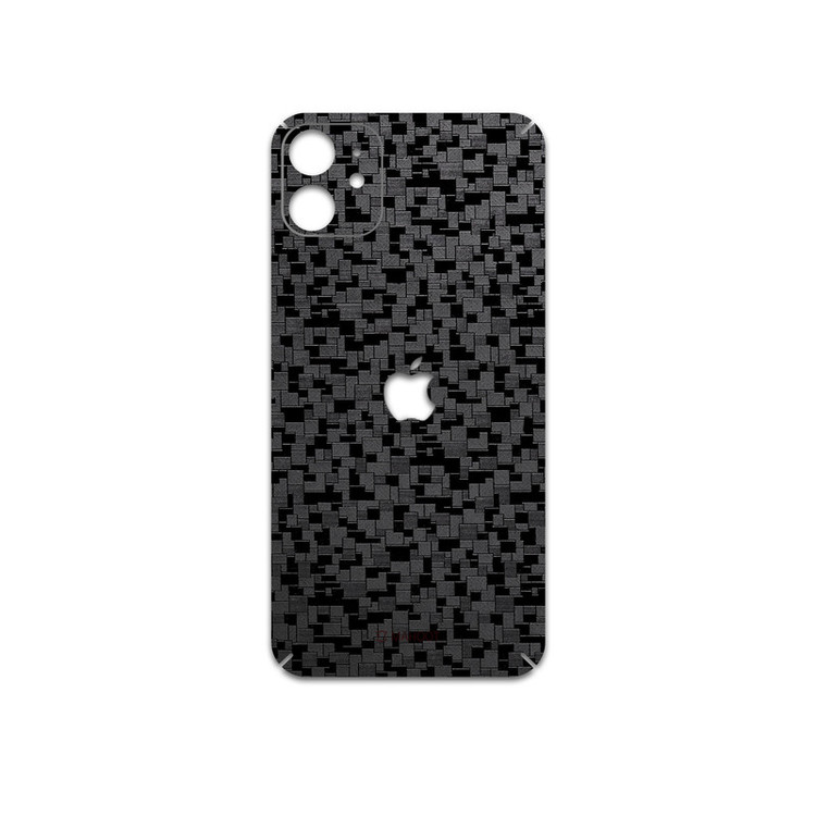 برچسب پوششی ماهوت مدل Black-Silicon مناسب برای گوشی موبایل اپل iPhone 11