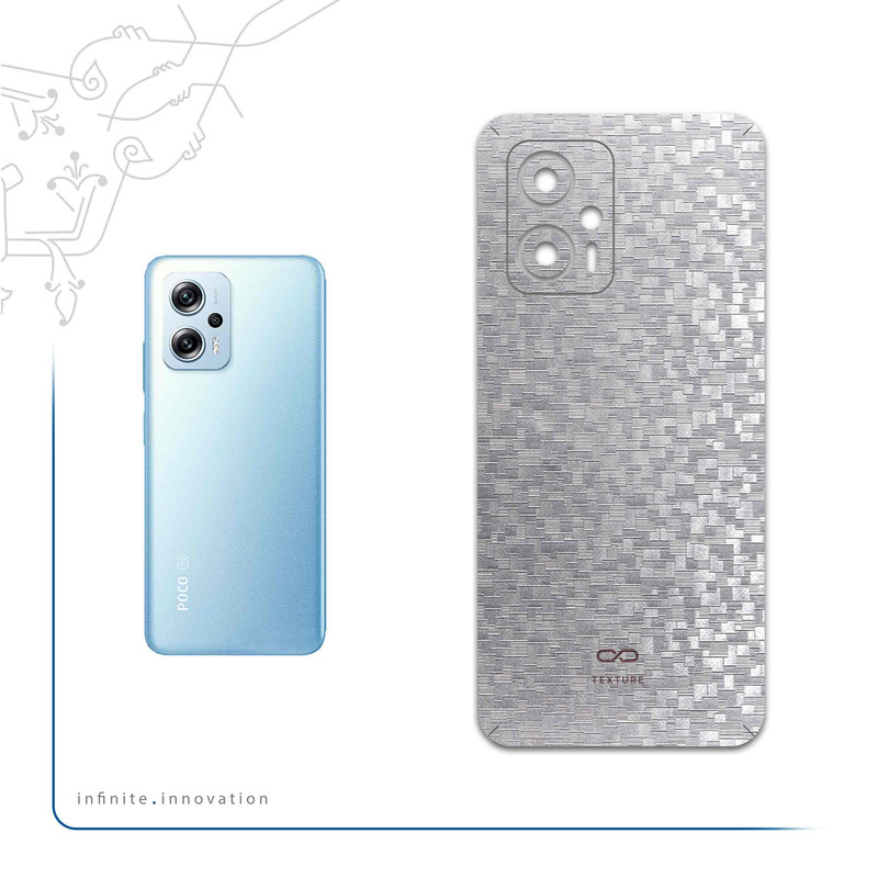 برچسب پوششی ماهوت مدل Silver-Silicon مناسب برای گوشی موبایل شیائومی Poco X4 GT