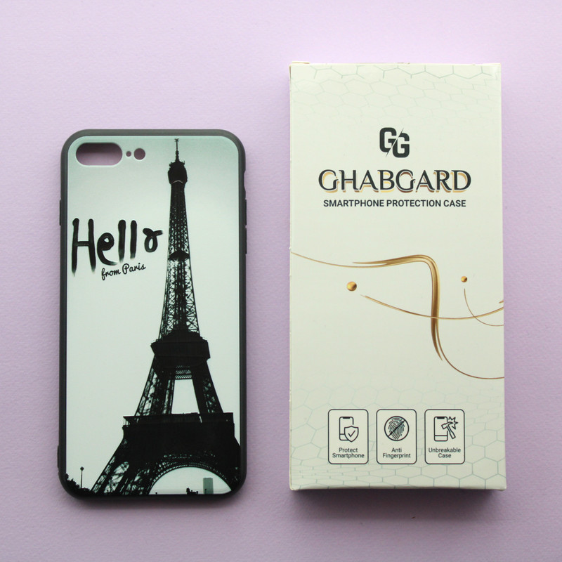 کاور قاب گارد مدل دور ژله ای برج ایفل مناسب برای گوشی موبایل اپل iPhone 7 plus / 8 plus