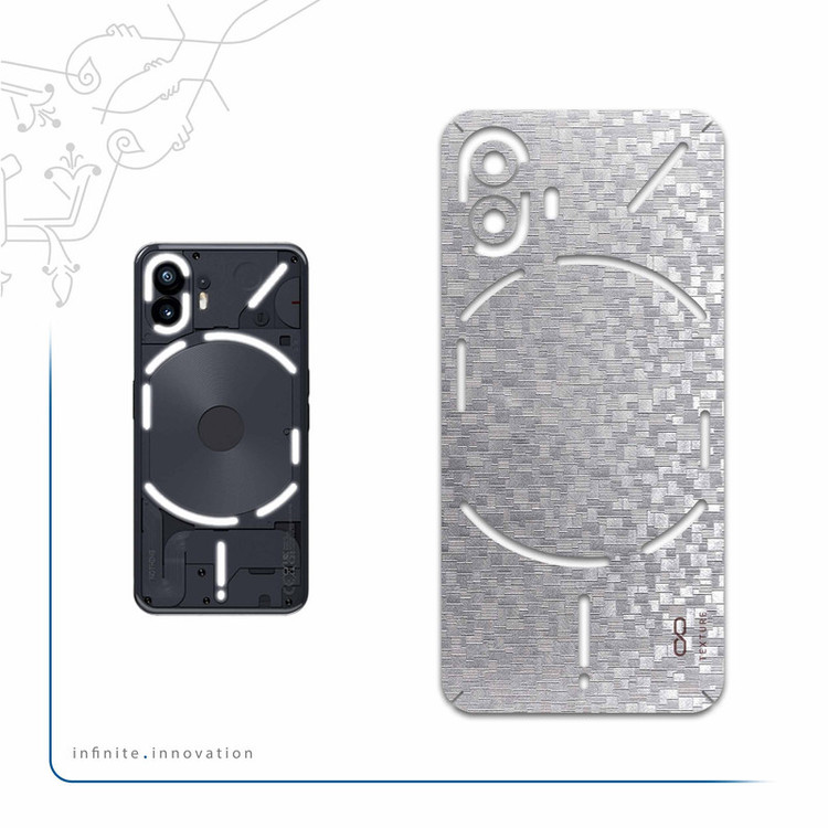 برچسب پوششی ماهوت مدل Silver-Silicon مناسب برای گوشی موبایل ناتینگ Phone 2