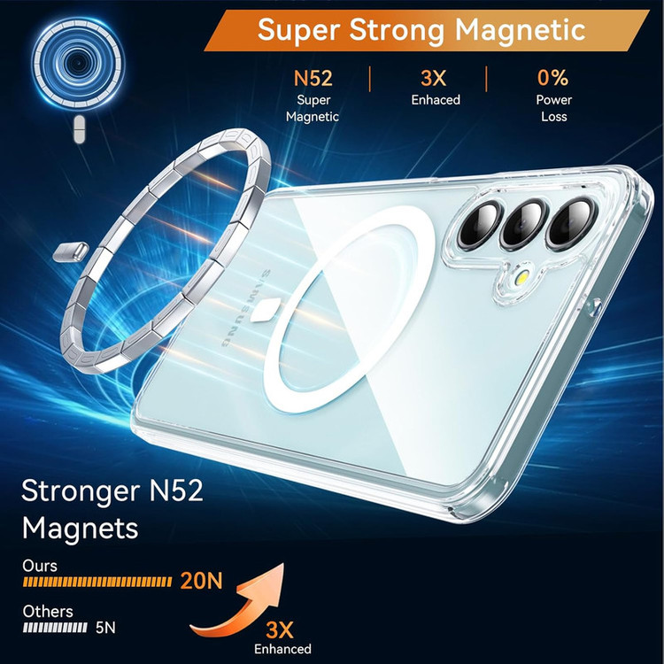 کاور گاردتک مدل Clear Magsafe Strap مناسب برای گوشی موبایل سامسونگ Galaxy A17 به همراه بند آویز