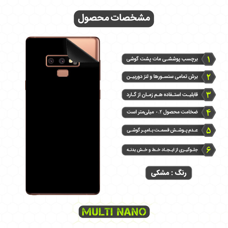 برچسب پوششی مولتی نانو مدل X-F1M مناسب برای گوشی موبایل سامسونگ Galaxy Note 9