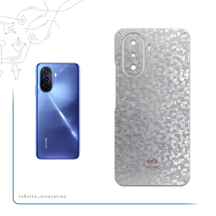 برچسب پوششی ماهوت مدل Silver-Silicon مناسب برای گوشی موبایل هوآوی Nova Y70 Plus
