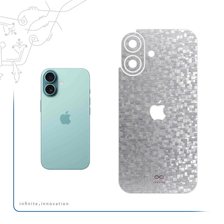 برچسب پوششی ماهوت مدل Silver-Silicon مناسب برای گوشی موبایل اپل iPhone 16
