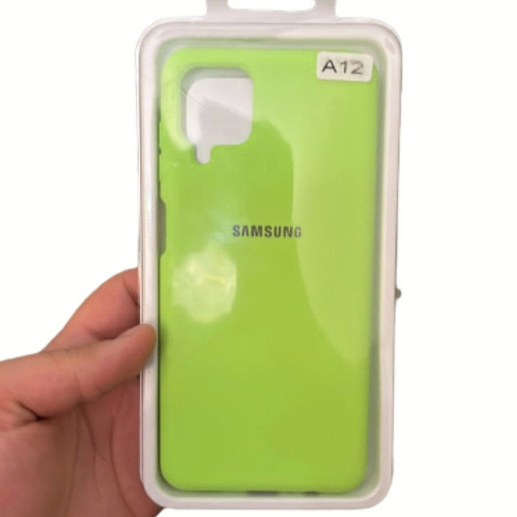 کاور مدل سیلیکونی مناسب برای گوشی موبایل سامسونگ Galaxy A12