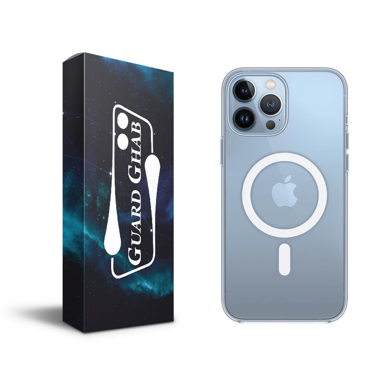 کاور گارد قاب مدل مگسیف شفاف مناسب برای گوشی موبایل اپل iPhone 15 promax